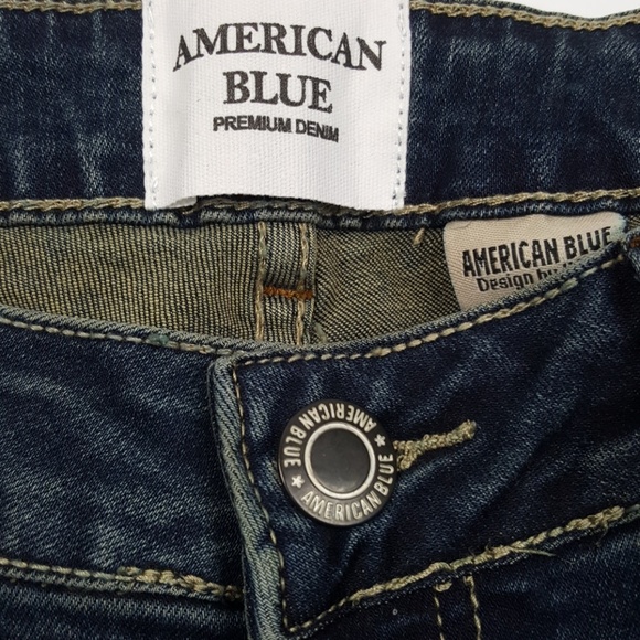 American Blue Jeans Dark Distressed Denim Skinny Jeans American Blue Poshmark